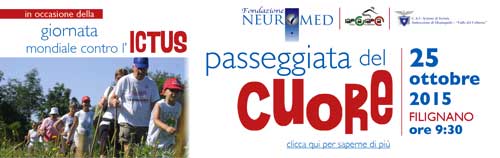 25.10.2015 Passeggiata del cuore in occasione della giornata mondiale contro l’ictus