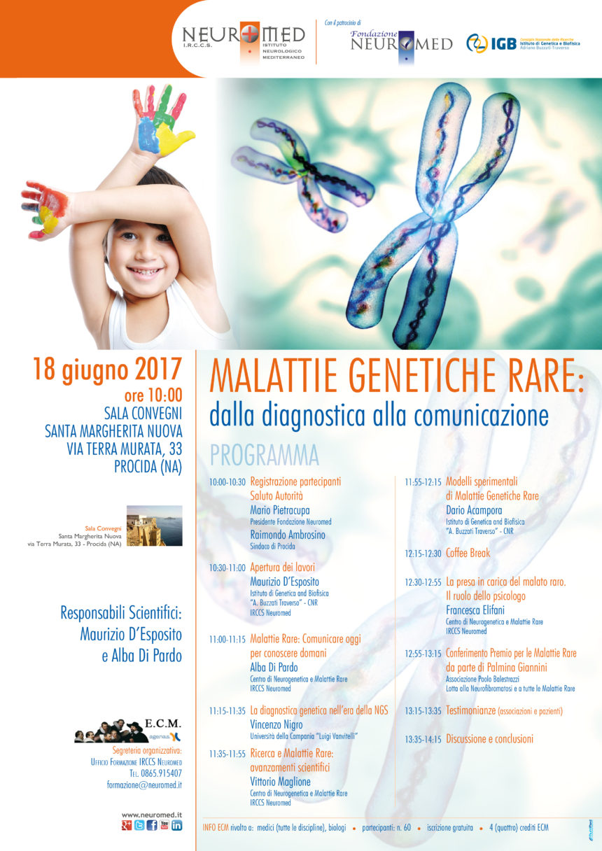 18.06.2017 – Malattie Rare: a Procida il corso ECM dedicato a queste patologie