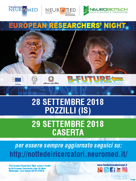 24 – 29 settembre 2018: Notte dei ricercatori 2018: B-Future!